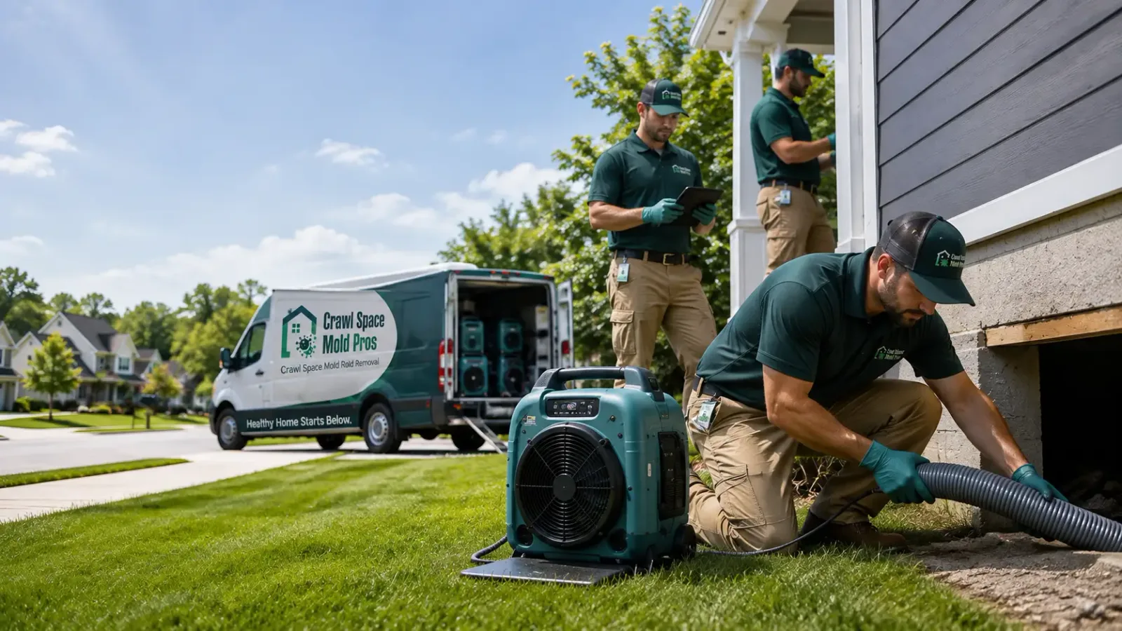 Crawl Space Mold Removal in Amenia, ND